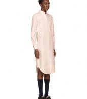 photo Pink Classic Button-Down Point Collar Shirt Dress by Thom Browne - Image 2