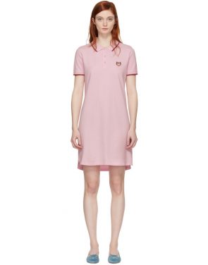 photo Pink Tiger Crest Polo Dress by Kenzo - Image 1