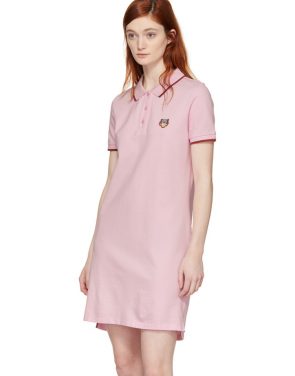 photo Pink Tiger Crest Polo Dress by Kenzo - Image 4