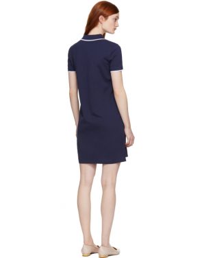 photo Navy Tiger Crest Polo Dress by Kenzo - Image 3