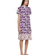 photo Multicolor Mix Floral Pleat T-Shirt Dress by Kenzo - Image 2
