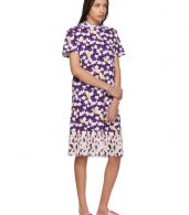 photo Multicolor Mix Floral Pleat T-Shirt Dress by Kenzo - Image 5