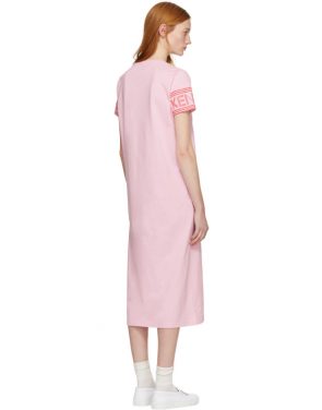 photo Pink Sport Midi T-Shirt Dress by Kenzo - Image 3