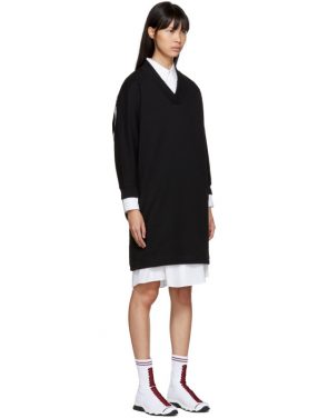 photo Black Logo Sport Sweatshirt Dress by Kenzo - Image 2