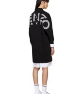 photo Black Logo Sport Sweatshirt Dress by Kenzo - Image 3