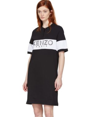 photo Black  Sport Zipped Dress by Kenzo - Image 4