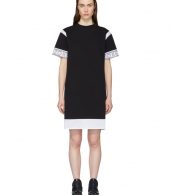 photo Black and White Mix Mesh T-Shirt Dress by Kenzo - Image 1