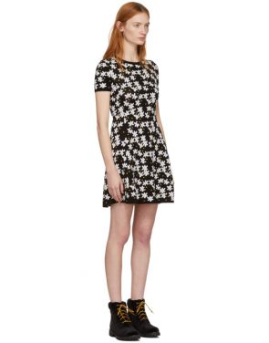 photo Black Fit and Flare Flower Dress by Kenzo - Image 2