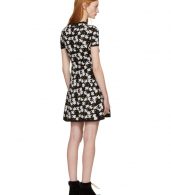 photo Black Fit and Flare Flower Dress by Kenzo - Image 3