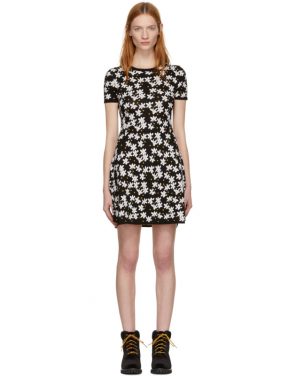 photo Black Fit and Flare Flower Dress by Kenzo - Image 1