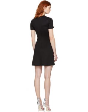 photo Black Cross Over Safety Pin Dress by Versus - Image 3