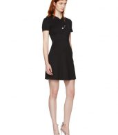 photo Black Cross Over Safety Pin Dress by Versus - Image 4
