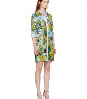 photo Multicolor Palms Shirt Dress by Versace - Image 2