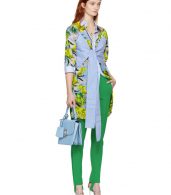 photo Multicolor Palms Shirt Dress by Versace - Image 5