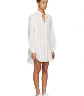 photo White Oversized Shirt Dress by Saint Laurent - Image 2