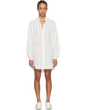 photo White Oversized Shirt Dress by Saint Laurent - Image 1