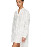 photo White Oversized Shirt Dress by Saint Laurent - Image 4