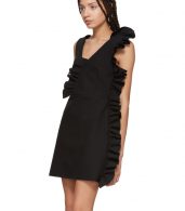 photo Black Ruffles Dress by MSGM - Image 4