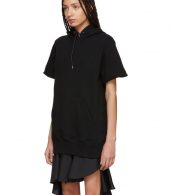 photo Black Sweatshirt Dress by Sacai - Image 4