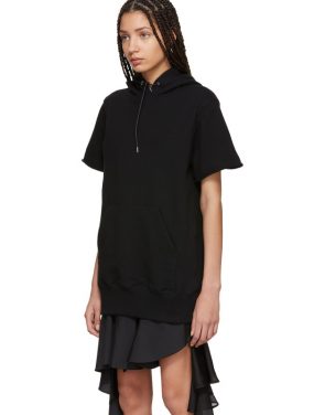 photo Black Sweatshirt Dress by Sacai - Image 4