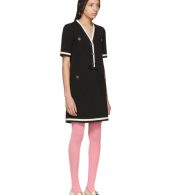 photo Black Striped Piping Dress by Gucci - Image 2