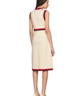 photo Beige Sleeveless A-Line Dress by Gucci - Image 3