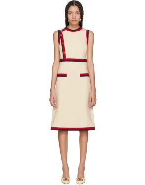 photo Beige Sleeveless A-Line Dress by Gucci - Image 1