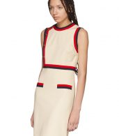 photo Beige Sleeveless A-Line Dress by Gucci - Image 4