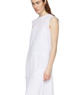 photo White Ruffle Asymmetric Dress by Cedric Charlier - Image 4