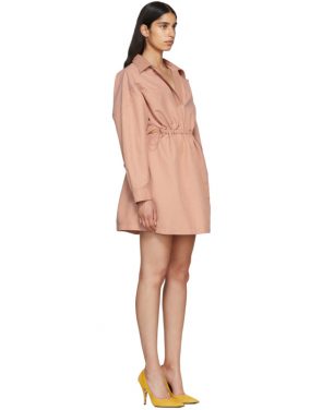 photo Pink Faux-Leather Collar Dress by Stella McCartney - Image 2