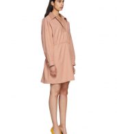 photo Pink Faux-Leather Collar Dress by Stella McCartney - Image 4