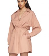 photo Pink Faux-Leather Collar Dress by Stella McCartney - Image 5
