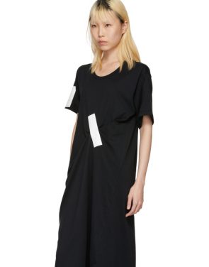 photo Black and White Tape T-Shirt Dress by Facetasm - Image 4