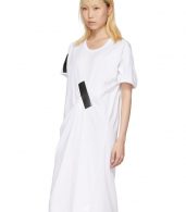 photo White and Black Tape T-Shirt Dress by Facetasm - Image 4