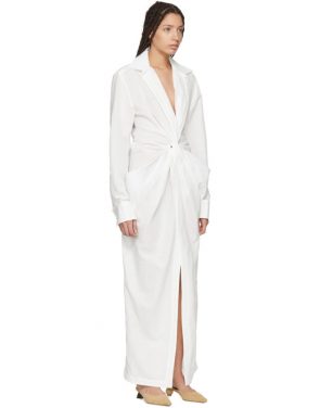 photo White La Robe Bolso Longue Dress by Jacquemus - Image 2
