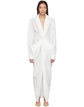 photo White La Robe Bolso Longue Dress by Jacquemus - Image 1