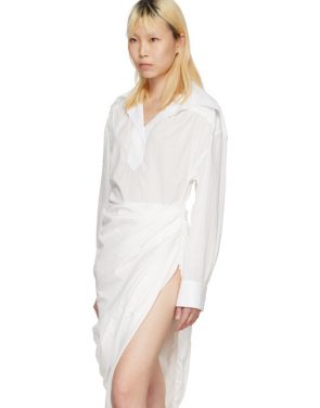 photo White La Robe Amadora Dress by Jacquemus - Image 4