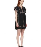photo Black Embroidered Belissa Dress by Isabel Marant Etoile - Image 4