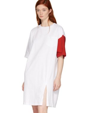 photo White and Red California Club T-Shirt Dress by SJYP - Image 4