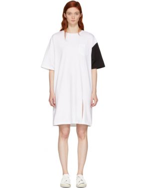 photo White and Black California Club T-Shirt Dress by SJYP - Image 1