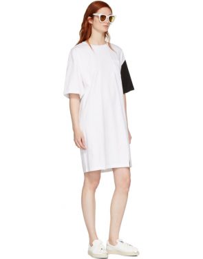 photo White and Black California Club T-Shirt Dress by SJYP - Image 5