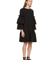 photo Black Tiered Sleeve Full Peplum Dress by Edit - Image 2