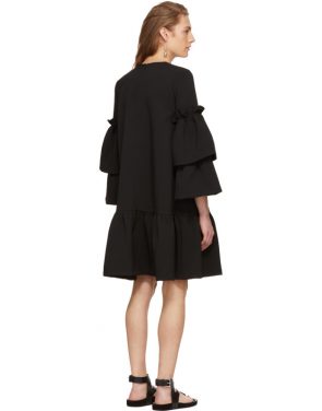 photo Black Tiered Sleeve Full Peplum Dress by Edit - Image 3