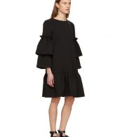 photo Black Tiered Sleeve Full Peplum Dress by Edit - Image 4