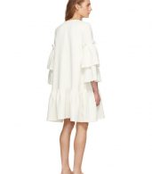 photo Off-White Tiered Sleeve Full Peplum Dress by Edit - Image 3