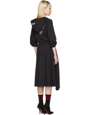photo Black Hometown Hooded Jersey Dress by Vetements - Image 3