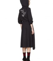 photo Black Hometown Hooded Jersey Dress by Vetements - Image 4