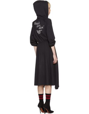 photo Black Hometown Hooded Jersey Dress by Vetements - Image 4