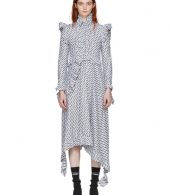 photo White and Black Ruffle All Over Logo Dress by Vetements - Image 1