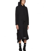 photo Black Panelled Hooded Dress by Vetements - Image 2